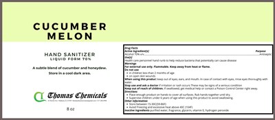Label (Cucumber Melon 8oz)